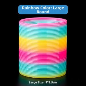 Educational Large Elastic Glow-in-the-Dark Rainbow Spring Toy