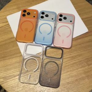 Luxury Gradient Candy Color Clear Soft TPU Case For iPhone 17 12 13 14 15 16 Pro Max 11 17 Silicone Shockproof Transparent Cover