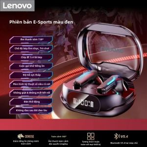Lenovo | Tai Nghe Chơi Game Lenovo Không Dây Với Chất Lượng Cuộc Gọi HD Độ Trễ Cực Thấp Đèn RGB Thiết Kế Công Thái Học Thời Lượng Pin Dài Tai Nghe Bluetooth