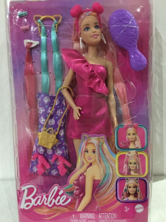 Barbie totally hair in pink dress | Lazada PH