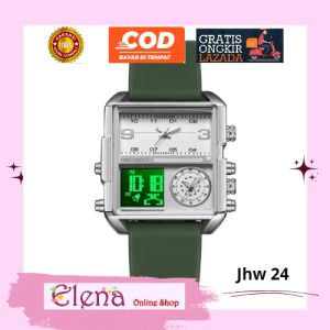 Jhw 24 Jam Tangan Jimshoney Bisa Pria maupun Wanita- Jam Tangan Analog Digital Waterproof