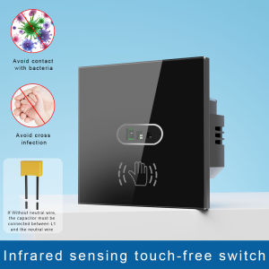 Hand Wave Sensor WiFi Smart Switch Non-contact Touchless Wall Light Switch Tuya APP Voice Control Alexa Google Home Smart Home
