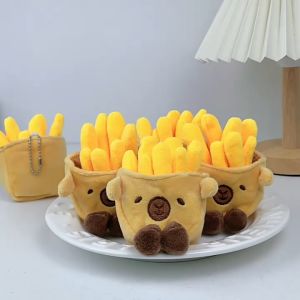 Gantungan Kunci Boneka Capybara French Fries Bag Plush Keychain KCE8845