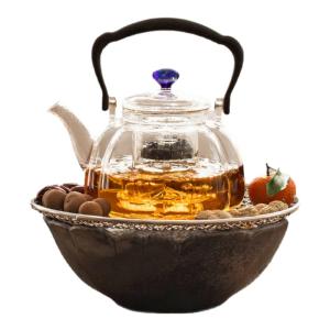 SANXUN | Home Use Tea Brewing Set with Electric Stove and Glass Teapot