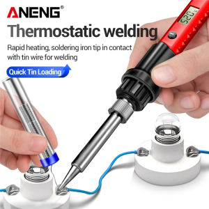 ANENG SL104/SL105 Electric Soldering Iron Professional Digital Display Adjustable Temperature Portable Kit Welding Solder Repair