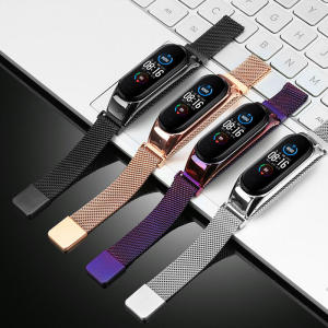 Stainless Steel Strap for Xiaomi Mi Band 7 Luxury Bracelet Smartwatch Wristband Women Men Milanese Replacement Loop for Xiaomi Miband 6 5 3 4