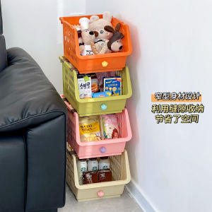 ถังเก็บของแบบเคลื่อนที่สำหรับเก็บขนมและเครื่องดื่มในโซฟาห้องรับแขก พลาสติก อุปกรณ์เก็บของในบ้าน ใช้งานได้หลากหลาย