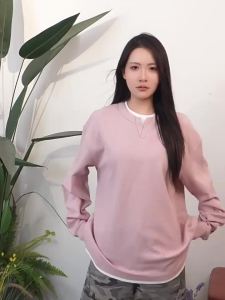 Champion | Áo Thun Dài Tay Kẻ Sọc Giả Hai Lớp