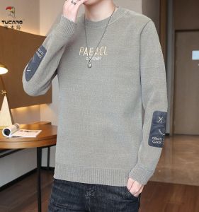 เสื้อสเวตเตอร์คอปกสูงแบบหนาสำหรับผู้ชาย TUCANO แฟชั่นฤดูหนาว สไตล์เกาหลี ผ้าขนสัตว์แบบหนา ลำลอง เสื้อชั้นใน