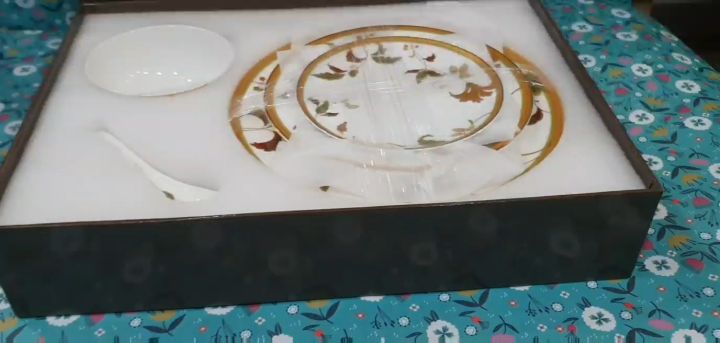 Bộ 5 món Noritake gốm sứ đĩa và chén - Noritake SLAY bone china Plates + bowl Dinner Set ( Set of 5 Pcs)