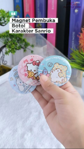 Magnet Tempelan Kulkas Dan Pembuka Botol Karakter Sanrio Souvenir Berbagai Karakter Hadiah Gift