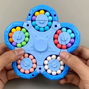 Đồ chơi xếp hình Rubik hình bông hoa xoay tròn Rubik xếp màu thông minh rèn kĩ năng vận động cho bé
