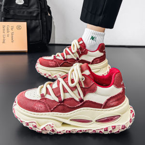 Mens Fashionable Sports Shoes Phu Quoc Fall 2025 Thick Bottom Heightening 7cm Trendy All-Match Inner Heightening Dad Cool Shoes