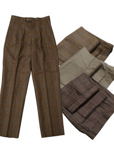 Quần Dài Ống Đứng Phong Cách Retro Hai Gấu Bướm Bằng Vải Len Dệt Kim Dày Dặn Quần Dài Thường Ngày Cạp Vừa Mùa Thu 2012