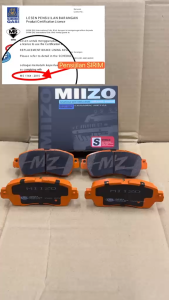 AXIA 2023 D74A TERBARU NEW DEPAN FRONT DISC BRAKE PAD SET MIIZO BRAKE PAD D0089