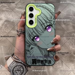 Bandai | Ốp Lưng Emilia Rem Dễ Thương Dành Cho Samsung Galaxy A Series - Thiết Kế Mờ Chống Trầy Xước Chống Bụi Tương Thích Với Nhiều Mẫu A26 A36 A56 & Nhiều Mẫu Khác