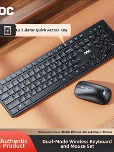 AOC | Dual-mode Bluetooth Wireless Slim Office Keyboard and Mouse Set