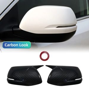 1 Cặp Sợi Carbon Chiếu Hậu Mặt Gương Có Cho Xe Honda CR-V 2017-2019 Bên Ngoài Miếng Dán Cửa Ốp Viền Cánh Mũ