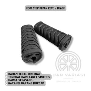 step depan dengan kualitas karet bahan tebal untuk motor blade /revo