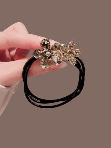 Phụ Kiện Tóc Hoa Pha Lê Cho Nữ Mùa Hè Mới Dây Buộc Tóc Dây Buộc Tóc Tròn Vòng Tóc Đa Năng Cảm Giác Cao Cấp Dây Buộc Tóc