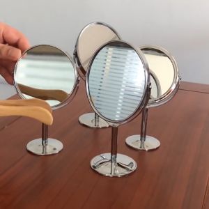 Cermin Meja Rias Stainless Dua Sisi Double Side / Standing Mirror Desk Makeup Aesthetic PH K87