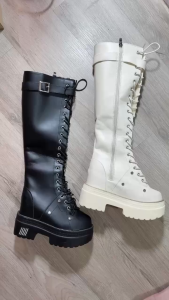 Giày Bốt Khoá Kéo Kèm Đai Cao 10CM PB595-4191