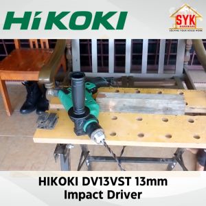 (FREE SHIPPING) SYK HIKOKI HITACHI DV13VST 13mm Impact Driver Accessories Set Mesin Impak Tumbuk Simen Konkrit 550W