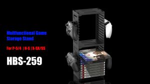 IPLAY Disc Storage Stand Untuk Tempat Kaset CD Game PS4 PS5 XBOX dan Nintendo Switch