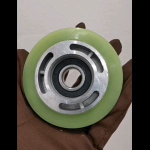 LML Mitsubishi Hitachi Escalator Step Roller Nylon Step Chain Roller 76x25mm x 6202z Bearing (10pcs/lot) 日立三菱扶梯铝芯聚氨酯轮配件76x25x6202z