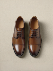 Belle | Three-Joint Design Cowhide Leather Business Shoes