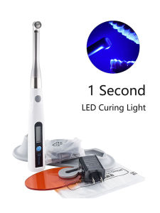 Dental Wireless Cordless LED Curing Light: 1 Second Cure Lamp & Horizontal Self-shading Design