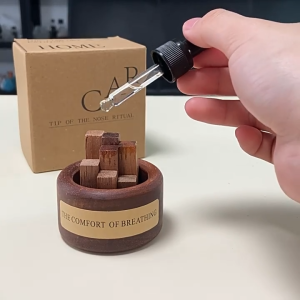 Mini Wooden Aromatherapy Diffuser | Natural Wood Firewood Shape | Handmade Essential Oil Scent Spreader for Home & Car