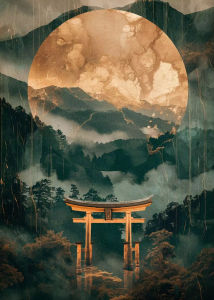 Mount Fuji Cherry Blossom Jigsaw Puzzle 1000PCS-50X70CM Night Waterfall Scene Focus Activity Leisure Time Gift
