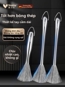 Snainy | Kitchen Long Handle Steel Wire Cleaning Brush