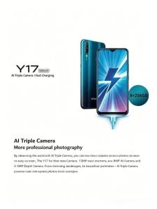 vivo | Hot Sale 2026 Authentic VIVO Y17 Global Unlocked Android Cellphone 8GB+256GB Storage Triple Rear Camera 5000mAh Large‑Capacity