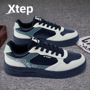 XTEP | Giày Thể Thao Nam Sinh Viên Chống Nước Da Thu