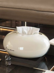 Creative Magnetic Tissue Box Desktop Paper Holder Luxury Living Room Bathroom Bedroom Napkin Storage Box Household Organizer