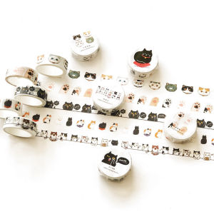 Stickers Punk | Cute Cat Washi Tape for Diary Decoration