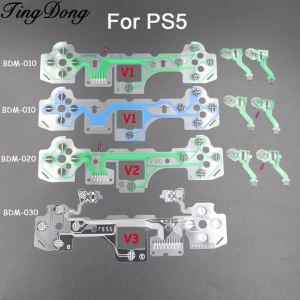 5-10 Bộ Phim Dẫn Điện Cho PS5 BDM-010 V1 V2 V3 Bộ Điều Khiển Bàn Phím Nút Băng Bảng Mạch Carbon Phim Phụ Kiện