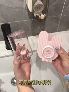 Kệ đựng bàn chải kem đánh răng dán tường tặng kèm cốc+ sticker