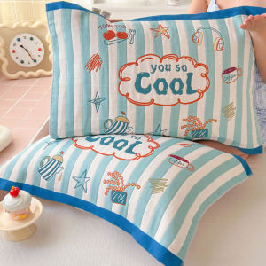 Khăn Trải Giường Cotton Nguyên Chất Dày 8 Lớp Chống Dầu Đầu 2025 Khăn Trải Giường Trẻ Em Chất Liệu Cotton Nguyên Chất Cặp Đôi