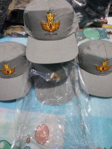 topi sekolah abu trek trek... abu roko bordir tutwri...