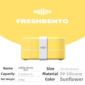 Microwavable Lightweight Food Separator Bento Box