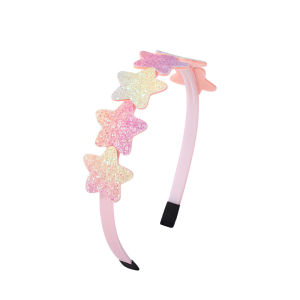 D.S. ที่คาดผมเด็ก น่ารัก มีกลิตเตอร์ สีสันสดใสหัวใจ Hair band