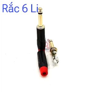 jack 6 ly 01 cặp rắc 6 ly xi vàng bóng hàng cao cấp rắc 6 ly 02 cái zắc âm thanh 6.35mm