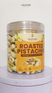 ALAMEE Kacang Pistachio Premium Roasted Pistacio 70gr Fustuk Panggang Organic Dalam Cangkang Renyah