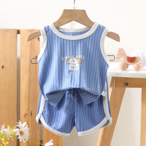 Tagkita | Thin Ice Silk Vest Short Set For Children