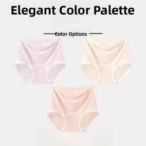 Miiow | Pregnant Women Cotton Underwear High Waist Support Stomach Antibacterial Modal Pure Color Maternity Panties For All Pregnancy Stages
