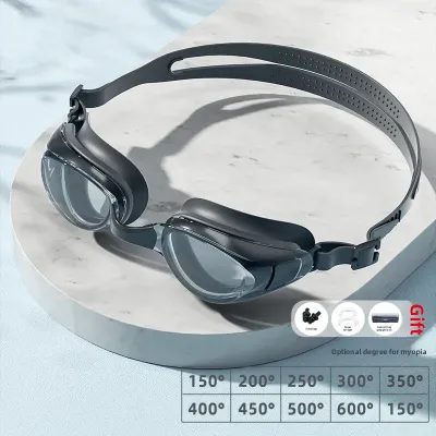 Anti-Fog High Definition Swimming Goggles Adult Myopia with Degree Silicone Protection Eyewear Diving Equipment Professional