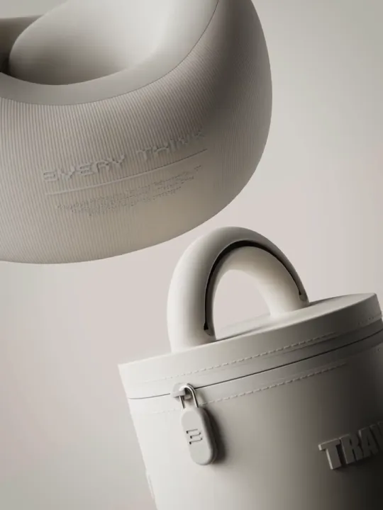 EVERYTHINK ES3 Travel U-Pillow, Black | Car Flight Neck Pillow Memory ...